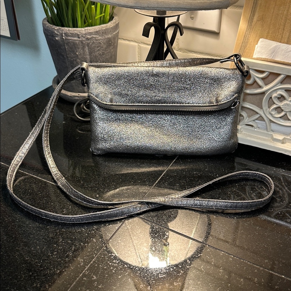 HOBO Metallic Silver Bag